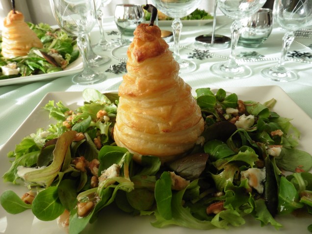 Pera en pasta de full