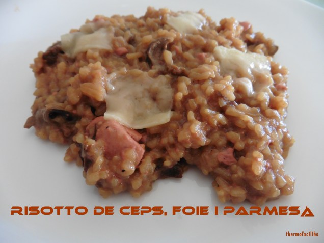 risotto de ceps, foie i parmesà