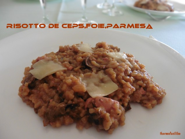 risotto de ceps foie i parmesà