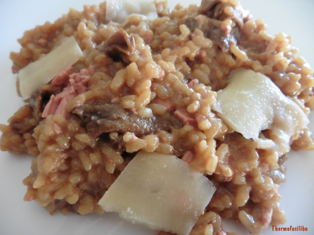 risotto de ceps, foie i parmesà