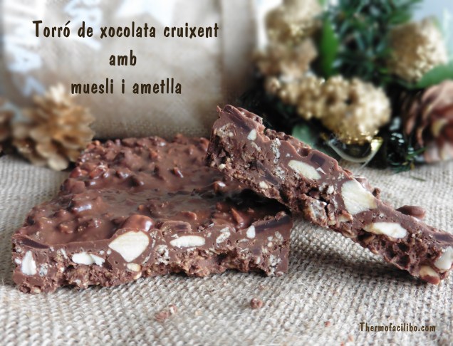 Torró de xocolata cruixent