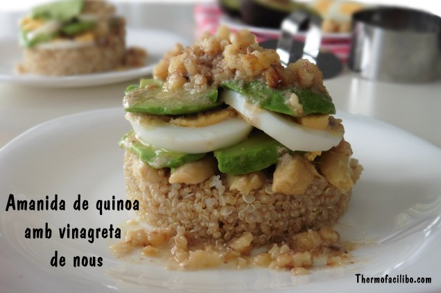 Amanida de quinoa amb vinagreta de nous