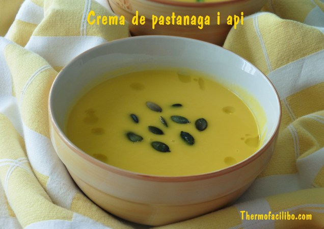 Crema de pastanaga i api