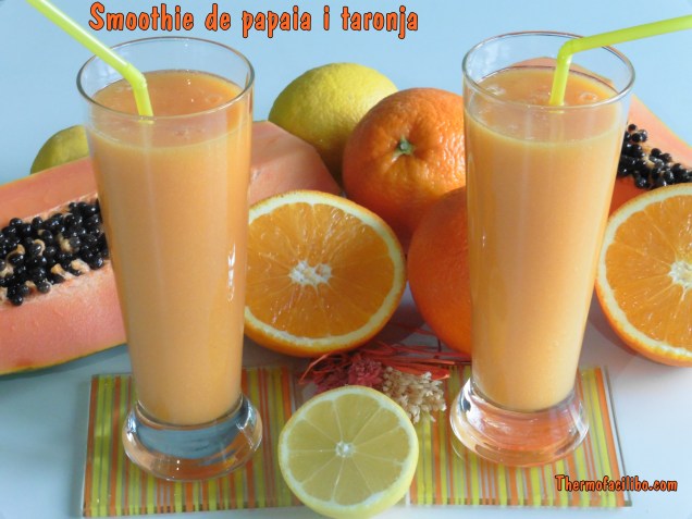 Smoothie de papaia i taronja (2)