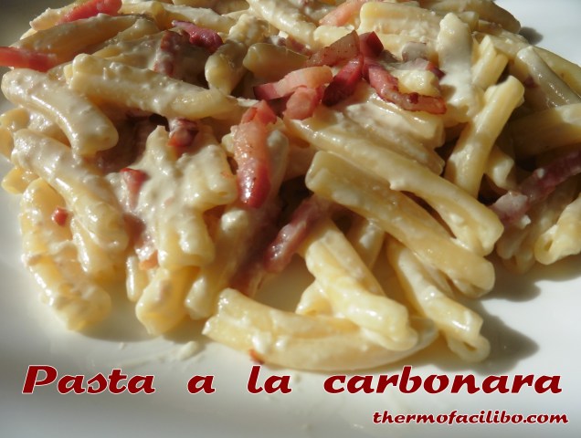 Pasta a la carbonara..