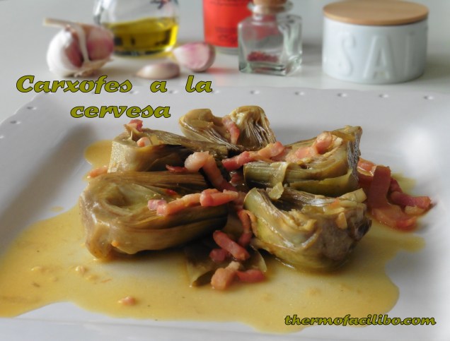 Carxofes a la cervesa..