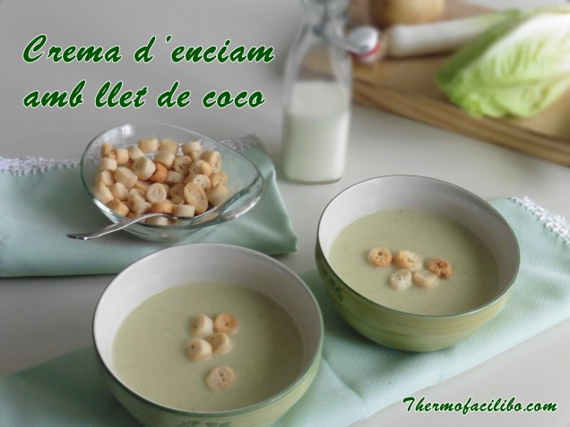 Crema d'enciam amb llet de coco.1