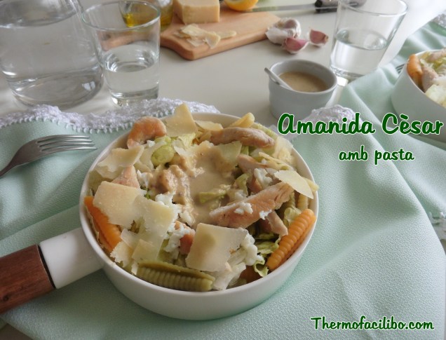 Amanida Cèsar amb pasta.2