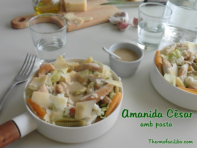 Amanida Cèsar amb pasta