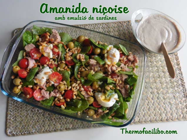 Amanida niçoise amb emulsió de sardines