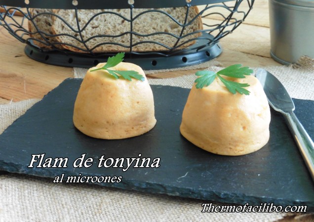 Flam de tonyina al microones