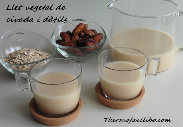 Llet vegetal de civada i dàtils