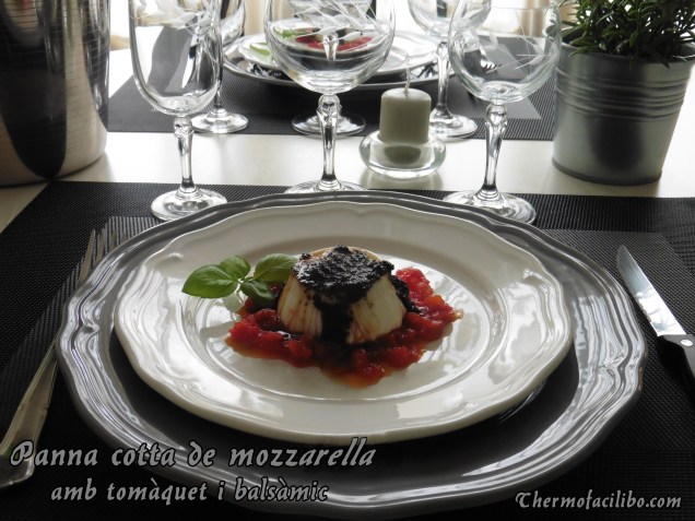 Panna cotta de mozzarella.