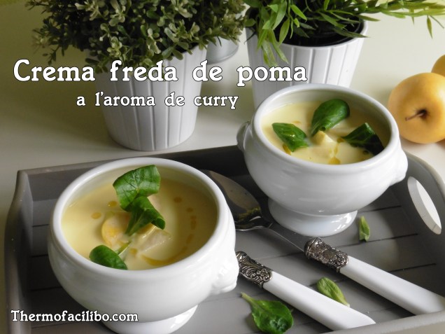 Crema freda de poma al curry