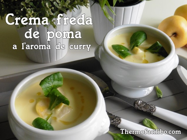 Crema freda de poma al curry..
