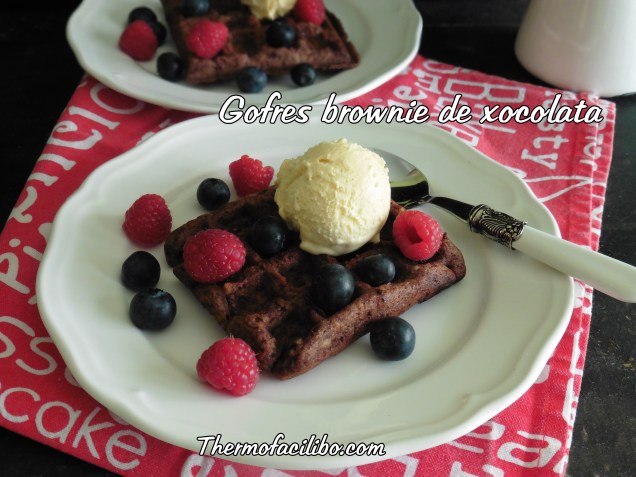gofres brownie de xocolata