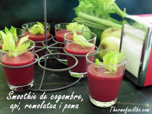 Shoothie de cogombre,api,remolatxa i poma