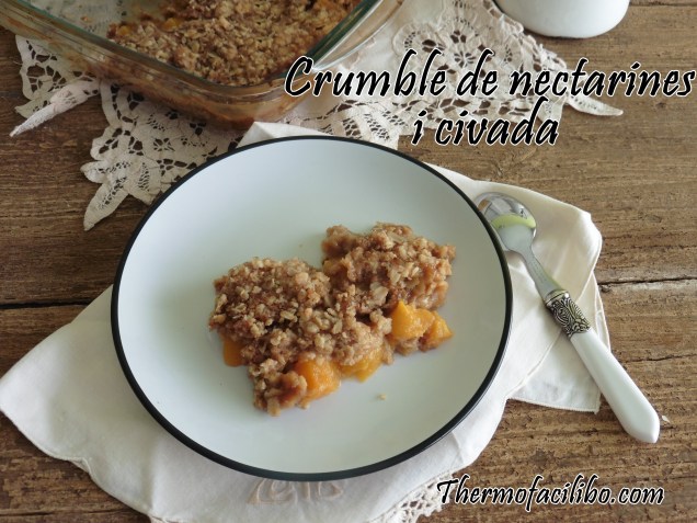 Crumble de nectarines i civada...