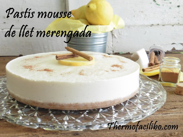 Pastís mousse de llet merengada.3