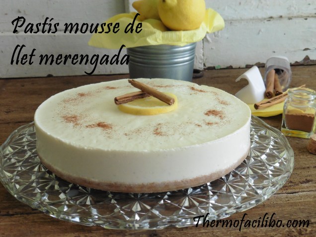 Pastís mousse de llet merengada.6