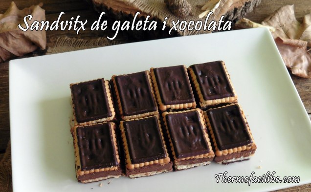 Sandvitx de galeta i xocolata