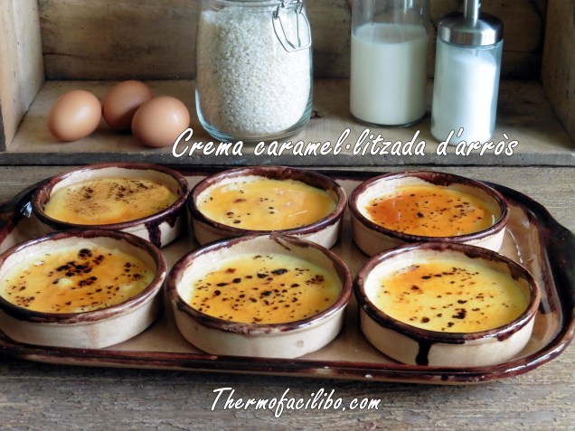 Crema caramel.litazada d'arròs
