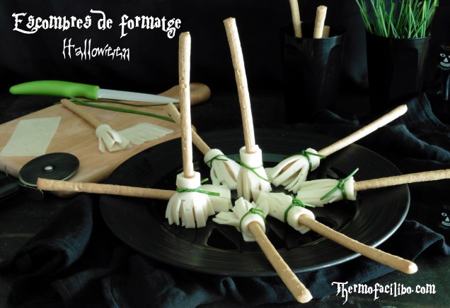 Escombres de formatge halloween