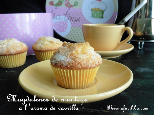 Magdalenes de mantega a l'aroma de vainilla