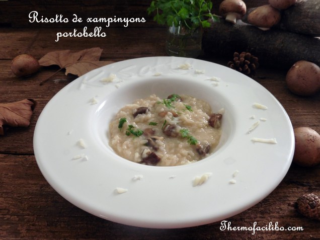 Risotto de xampinyons portobello