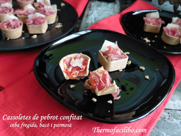 Cassoletes de pebrot confitat.2