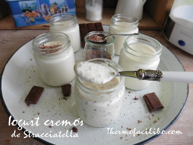 Iogurt cremós de Stracciatella.-