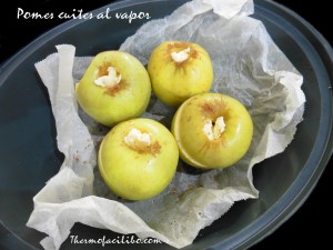 Pomes cuites al vapor prep