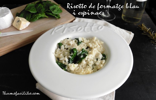Risotto de formate blau i espinacs.1