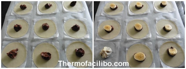 Crestes de crema de cacau i plàtan prep