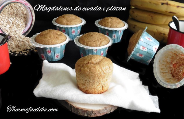 Magdalenes de civada i plàtan