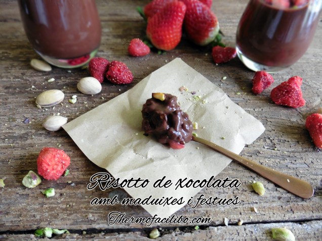 Risotto de xocolata amb maduixes i festucs.3
