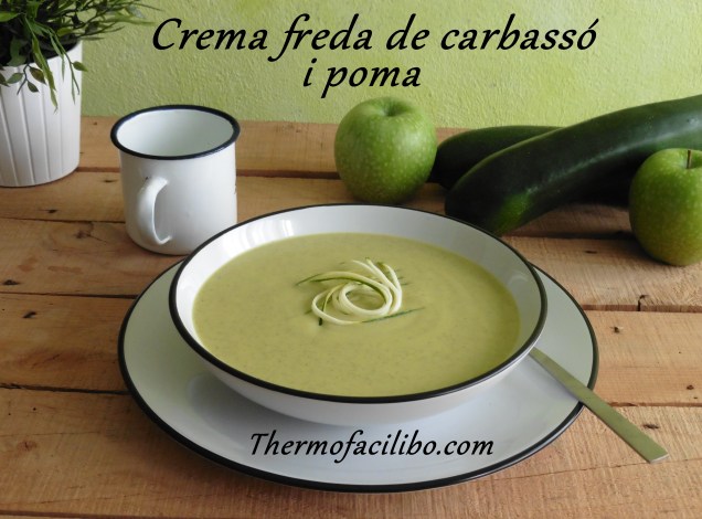 Crema freda de carbassó i poma.2