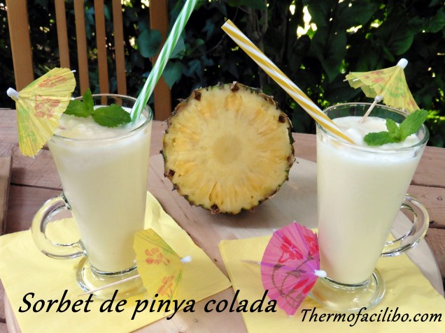 Sorbet de pinya colada