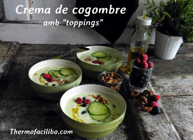 Crema de cogombe amb toppings