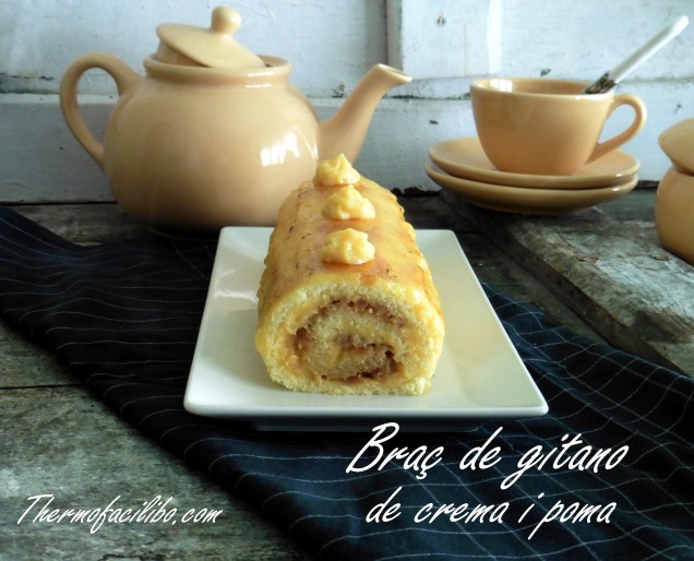 Braç de gitano de crema i poma.1