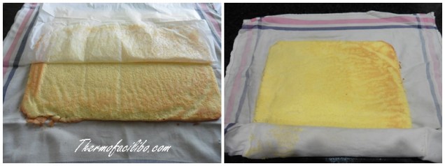 Braç de gitano de crema i poma prep