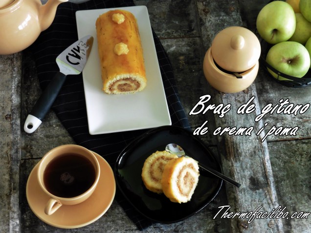 Braç de gitano de crema i poma+