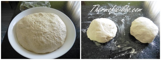 Pizza carbonara prep