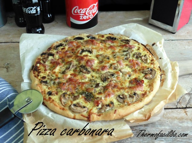 Pizza carbonara
