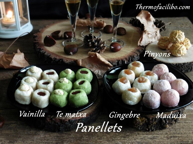 Panellets I (Vainilla, te matxa,gingebre i maduixa)