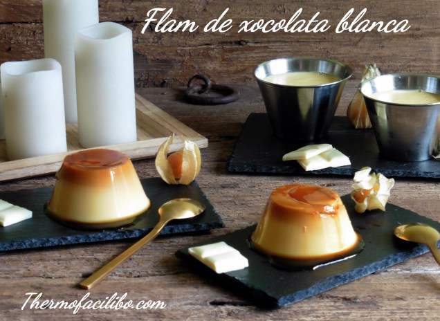 Flam de xocolata blanca