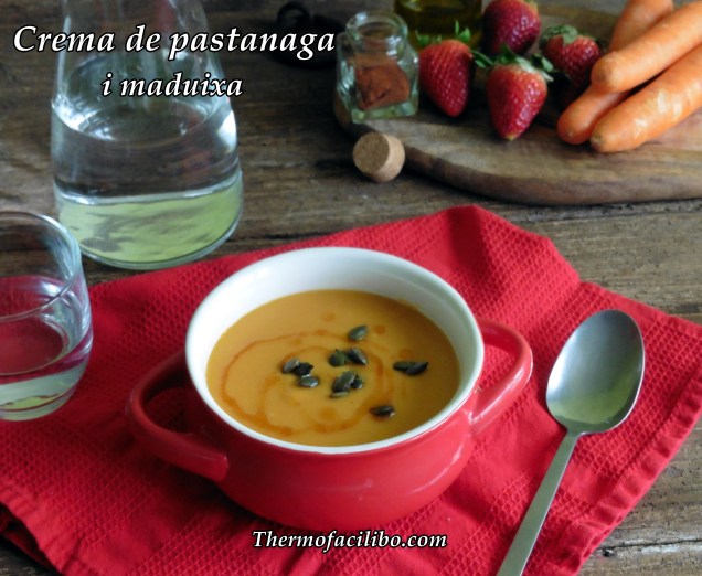 Crema de pastanaga i maduixa