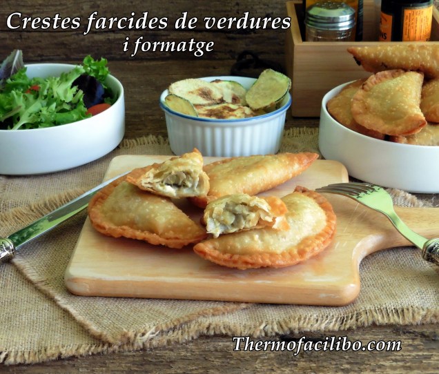 Crestes farcides de verdures i formatge